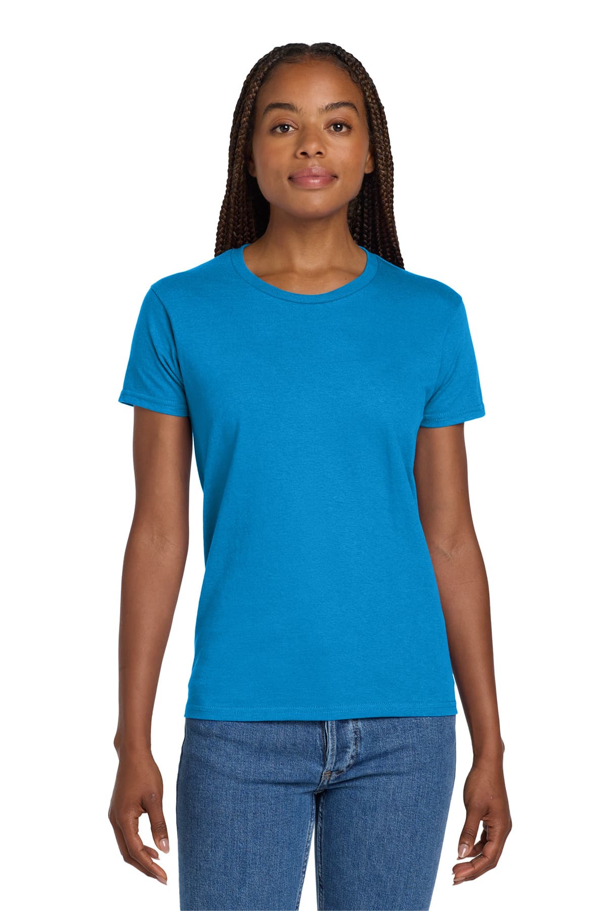 Gildan Women's Ultra Cotton 100% US Cotton T-Shirt. 2000L