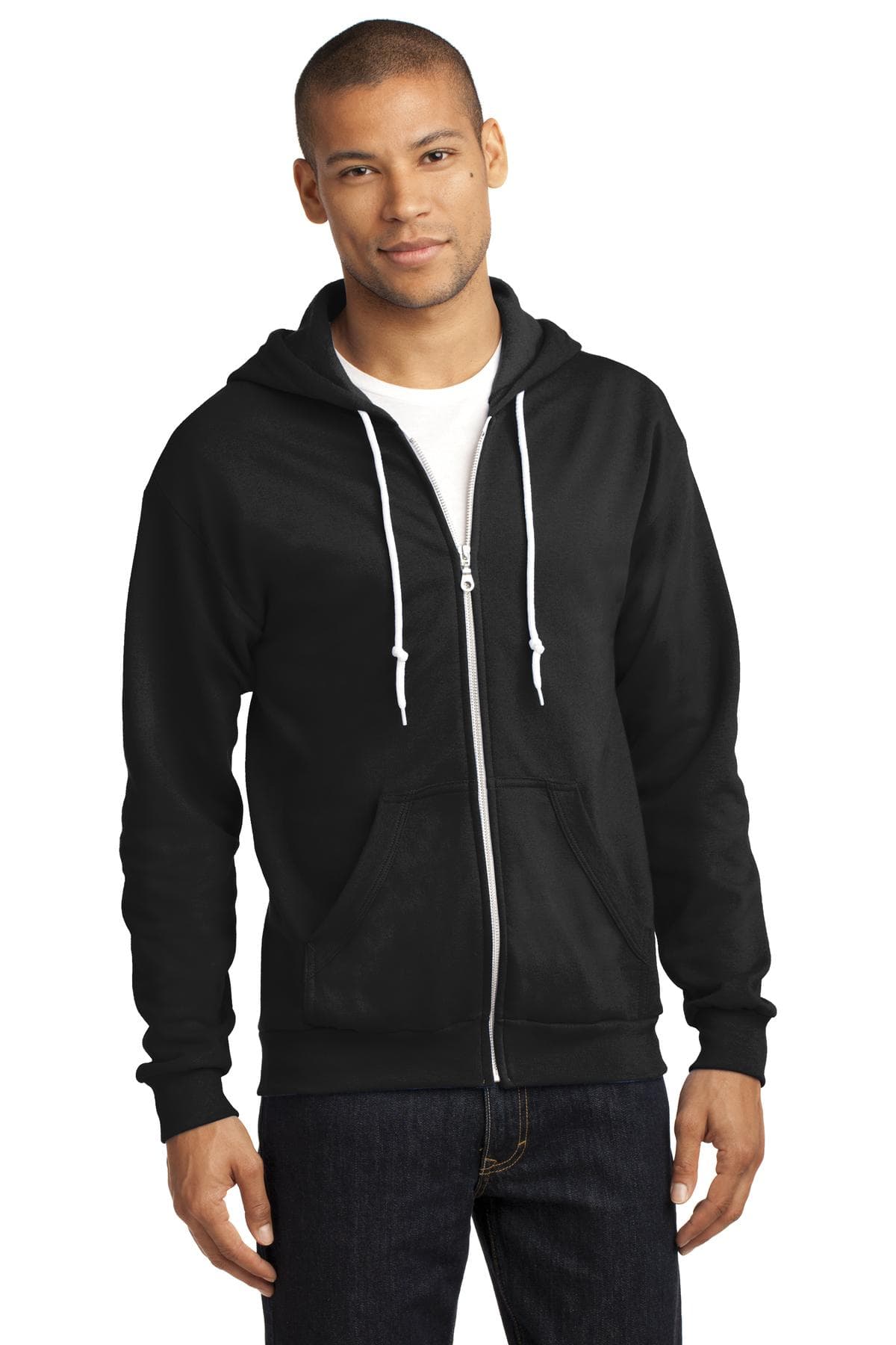 DISCONTINUED Anvil Full-Zip Hooded Sweatshirt. 71600