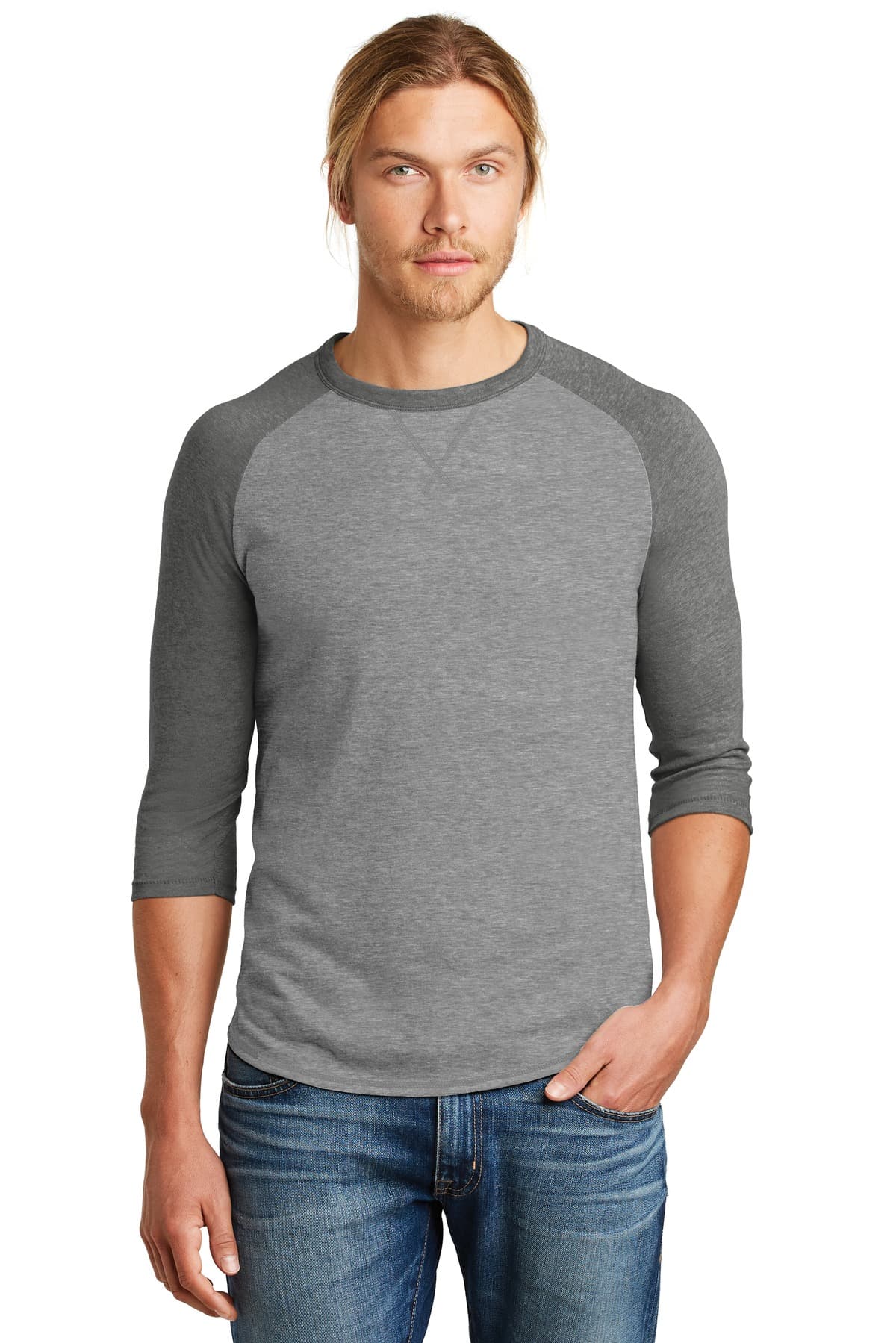 DISCONTINUED Alternative Dugout 3/4-Sleeve Vintage 50/50 Tee. AA5057