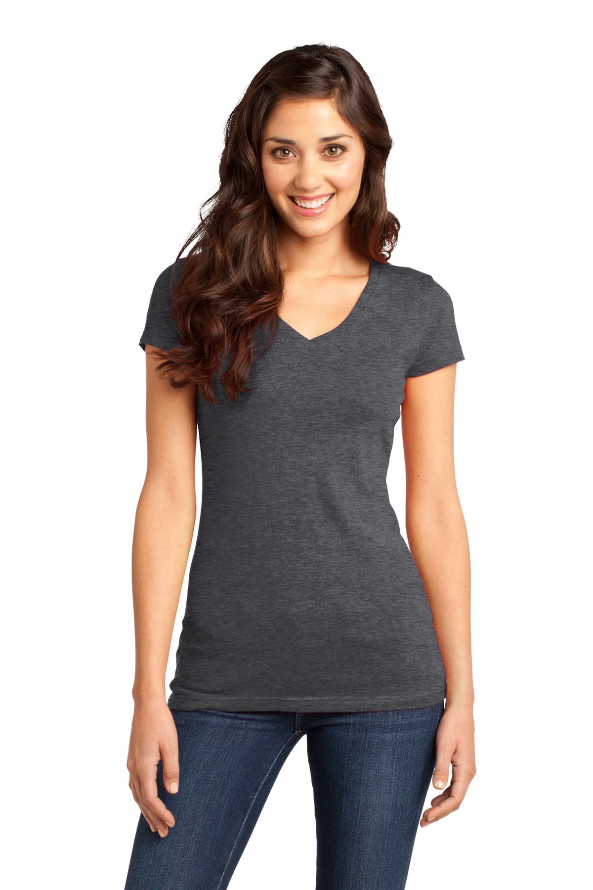 DISCONTINUED District - Juniors Very Important Tee V-Neck. DT6501