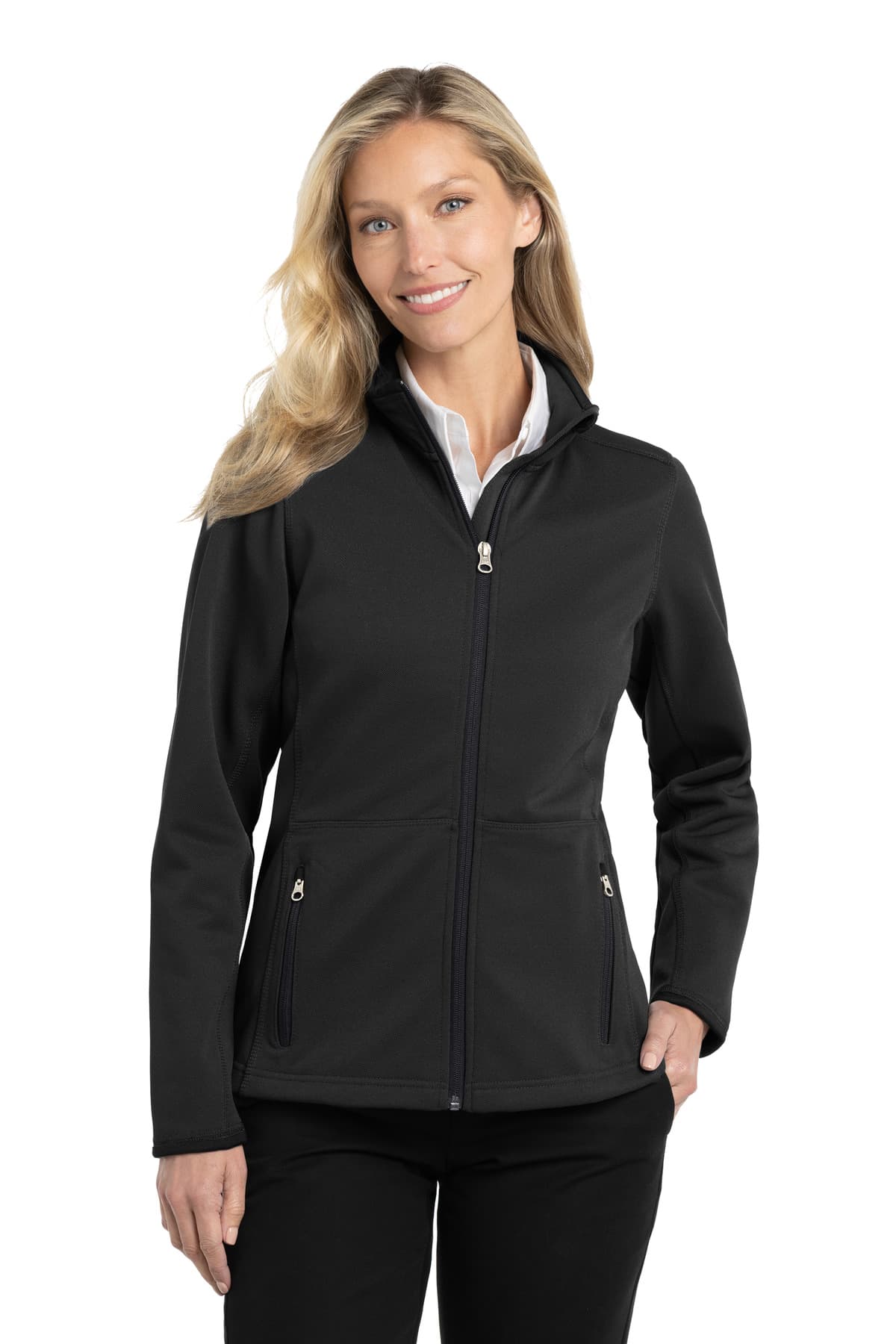 DISCONTINUED Port Authority Women's Pique Fleece Jacket. L222