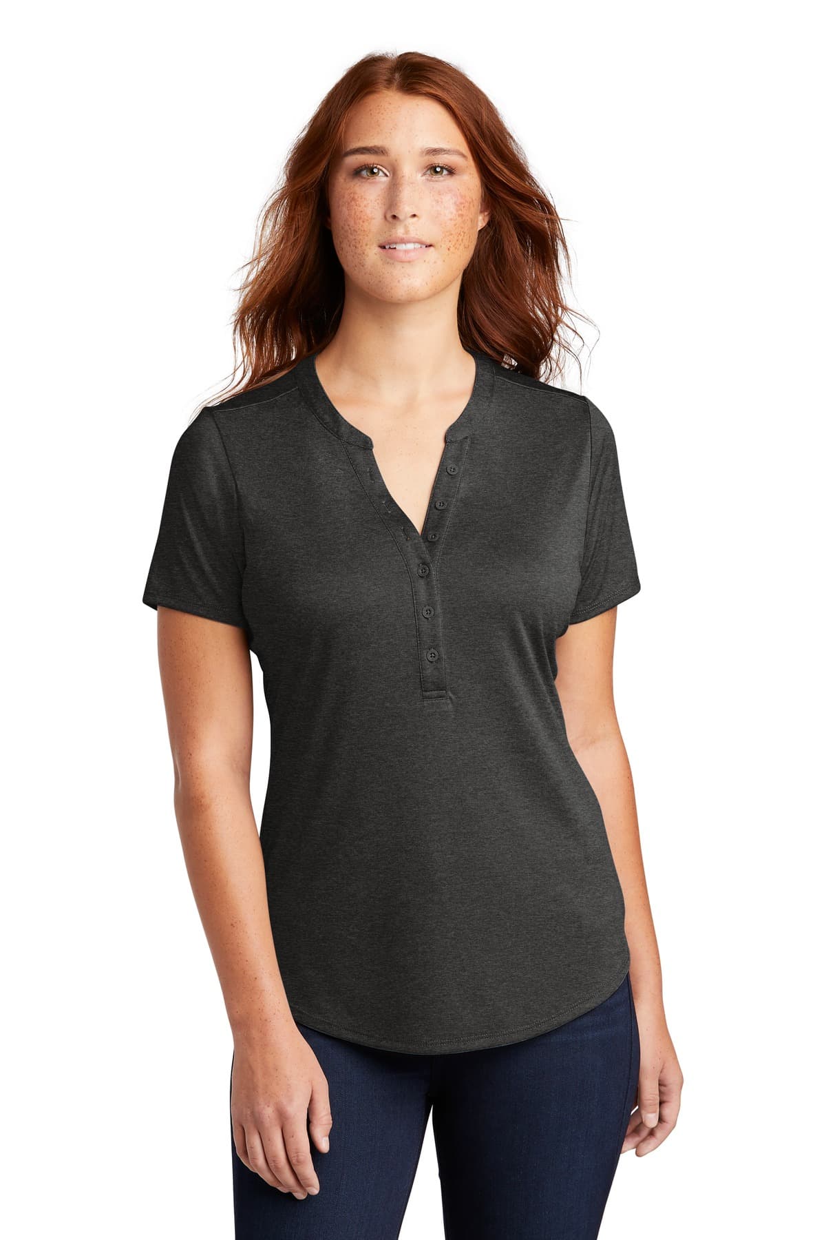 DISCONTINUED Sport-Tek Women's Endeavor Henley. LST468