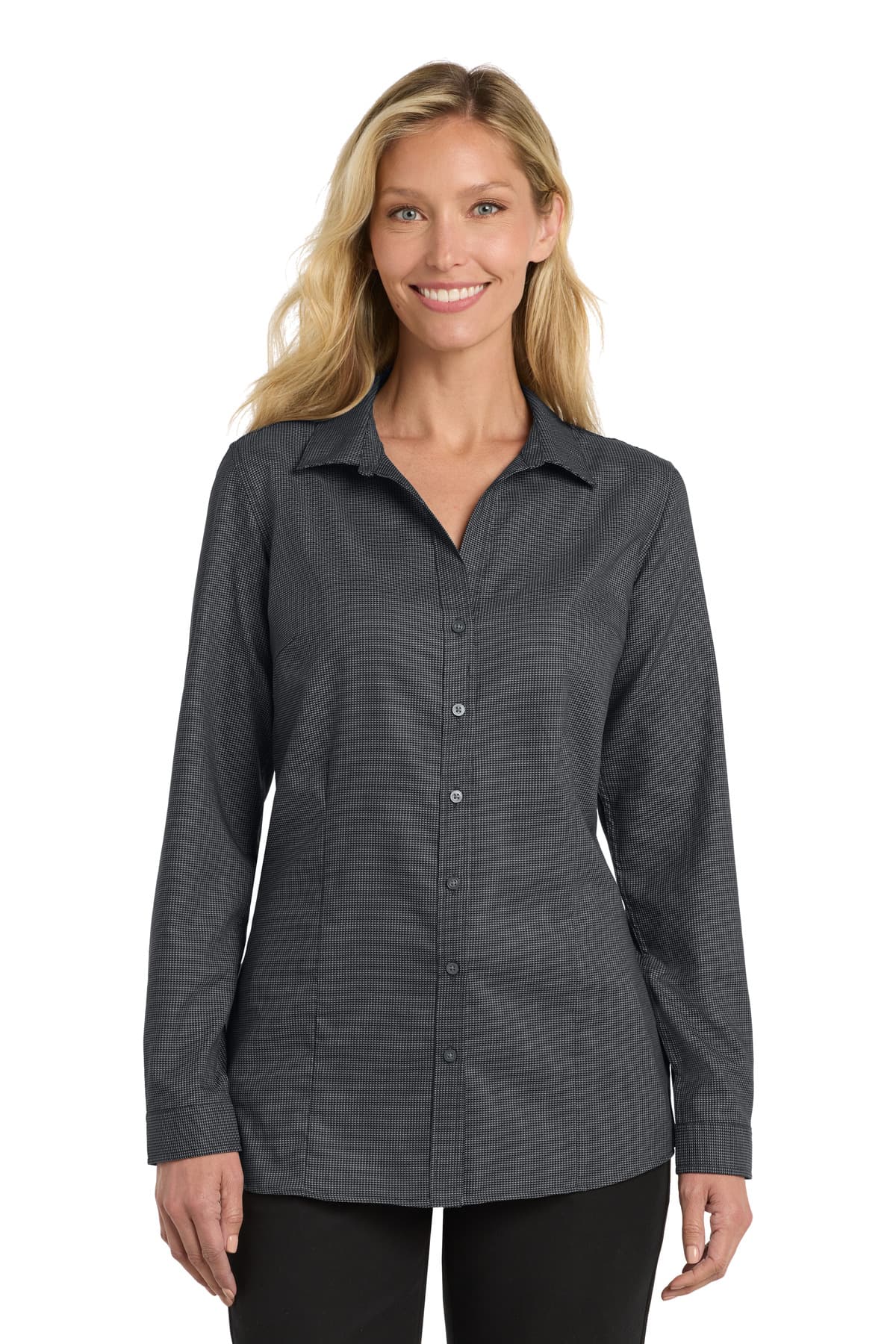 DISCONTINUED Port Authority  Women's Pincheck Easy Care Shirt LW645