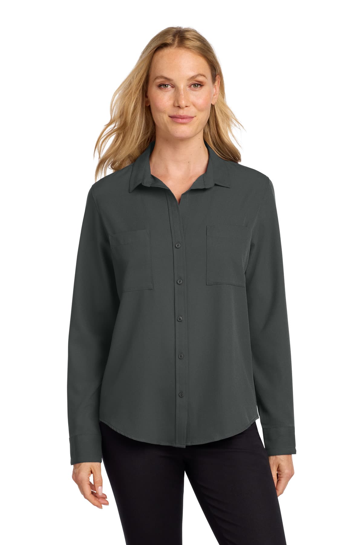 DISCONTINUED Mercer+Mettle Women's Stretch Crepe Long Sleeve Camp MM2013