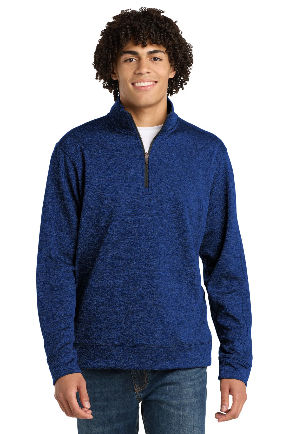 DISCONTINUED Sport-Tek PosiCharge Electric Heather Fleece 1/4-Zip Pullover. ST226