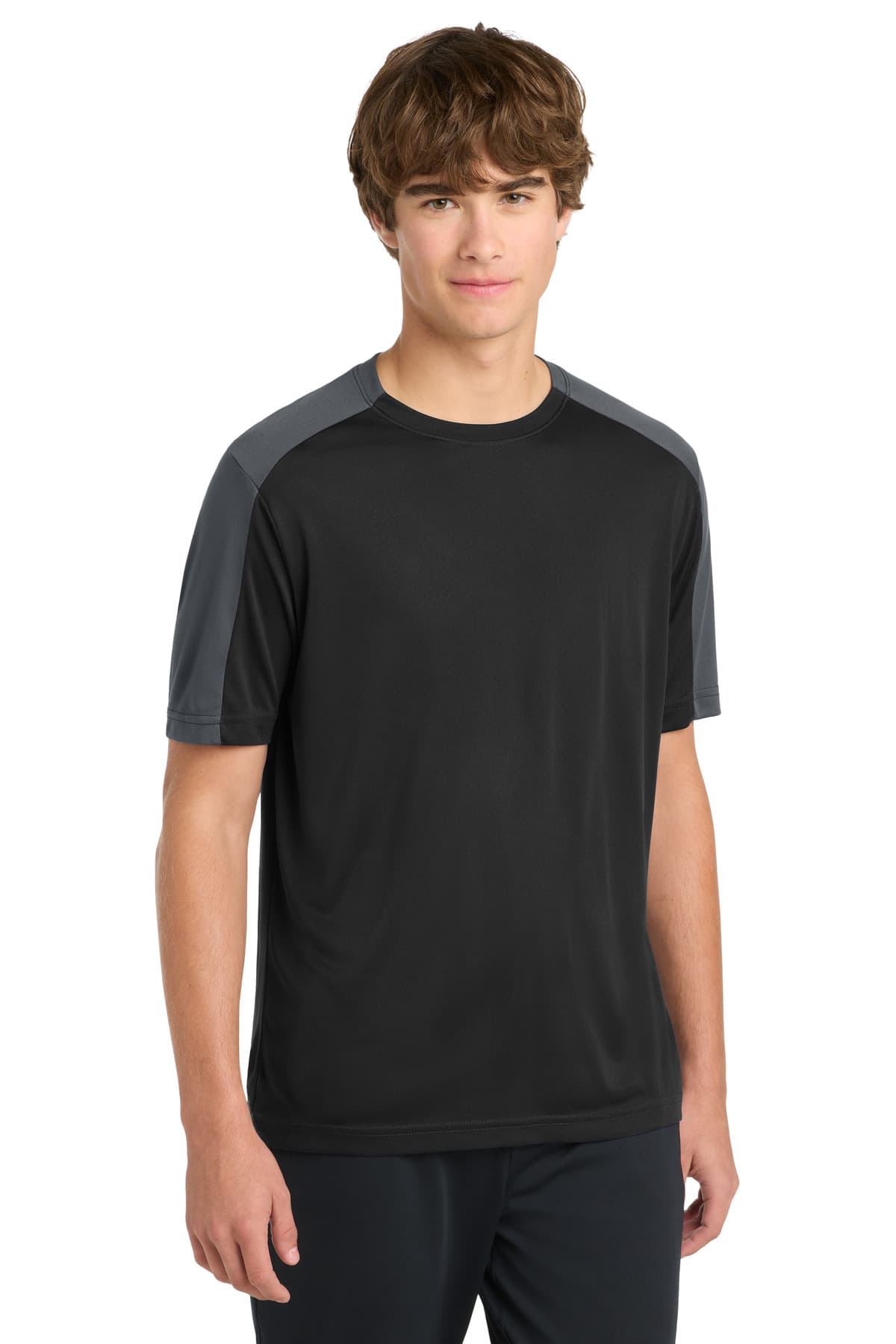 DISCONTINUED Sport-Tek PosiCharge Competitor Sleeve-Blocked Tee. ST354