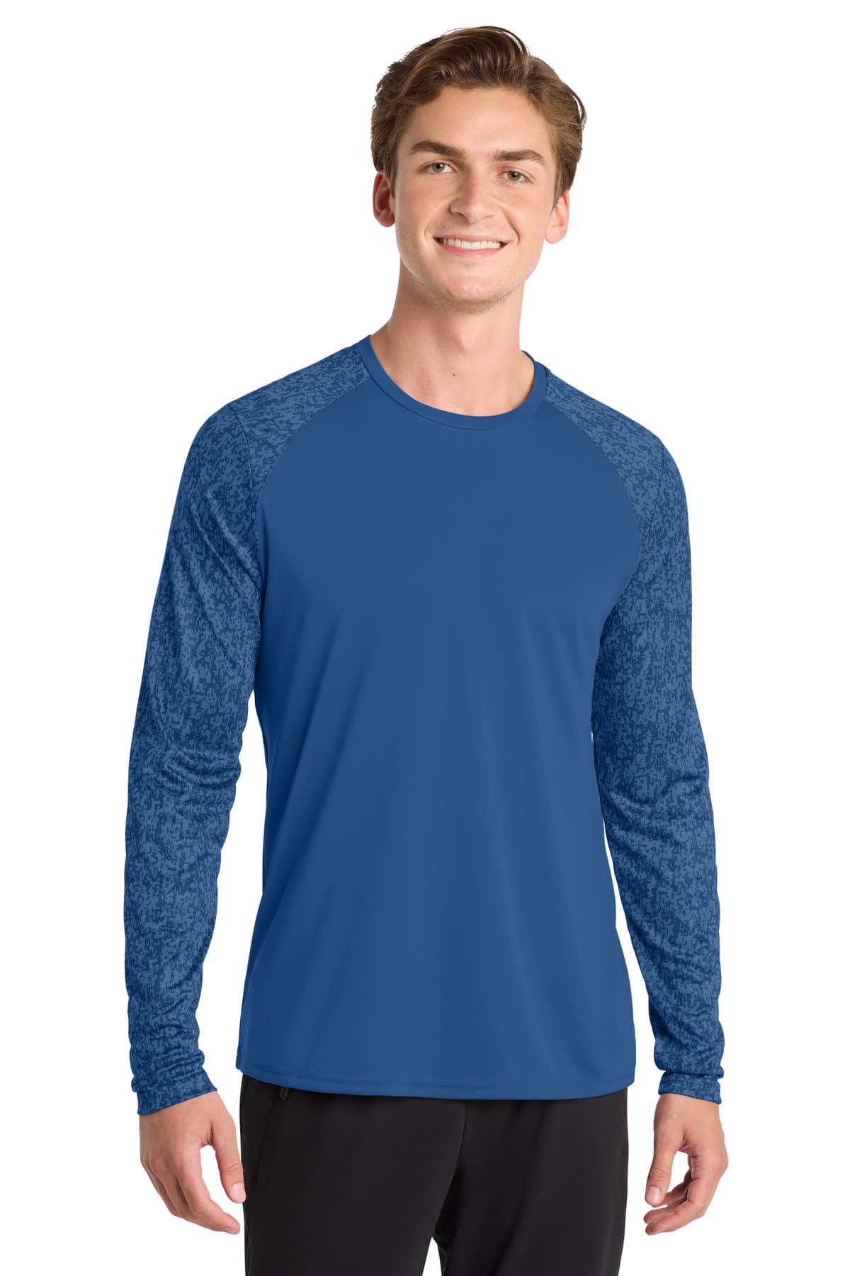 Sport-Tek  Long Sleeve Digi Camo Tee. ST460LS