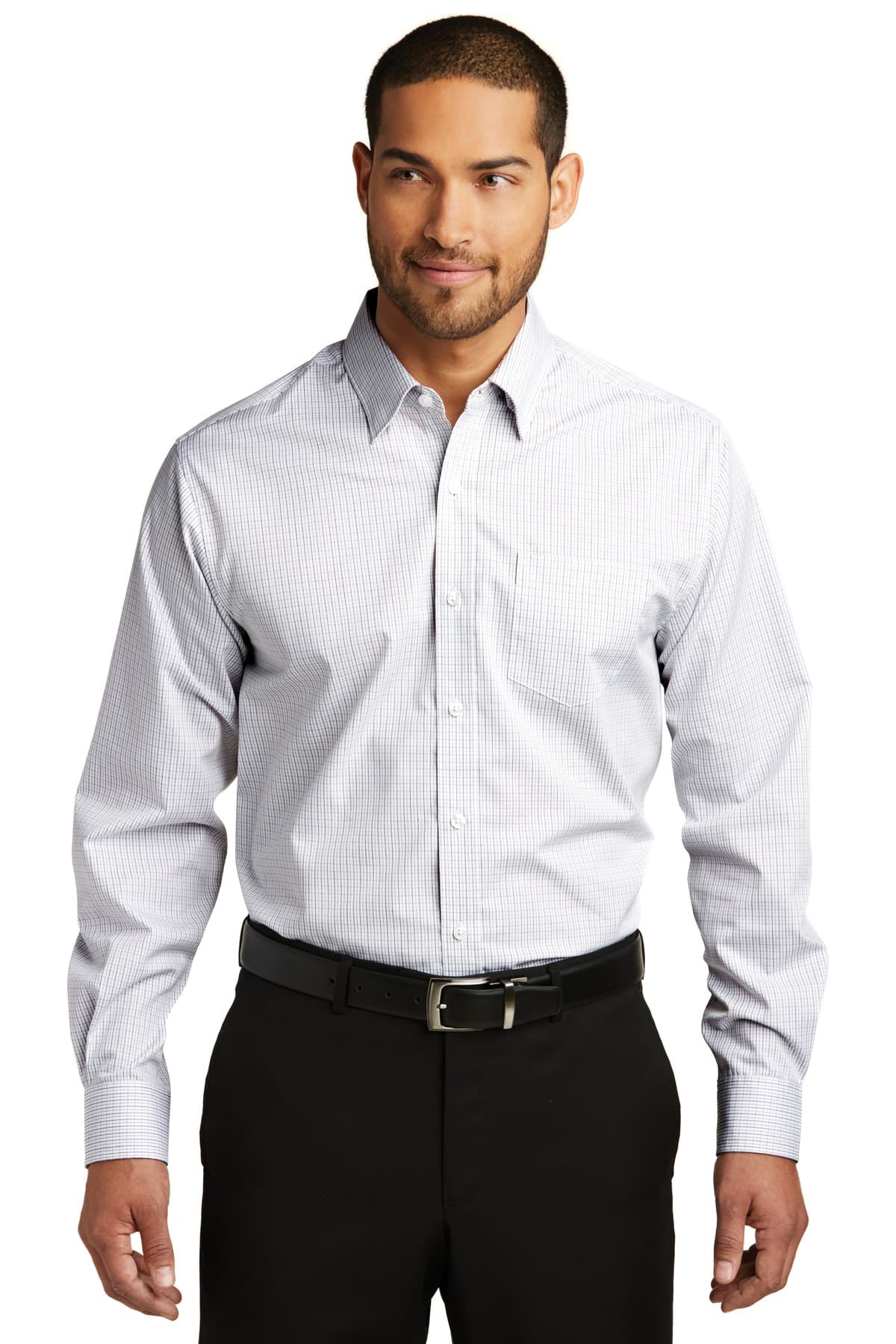 DISCONTINUED Port Authority Micro Tattersall Easy Care Shirt. W643