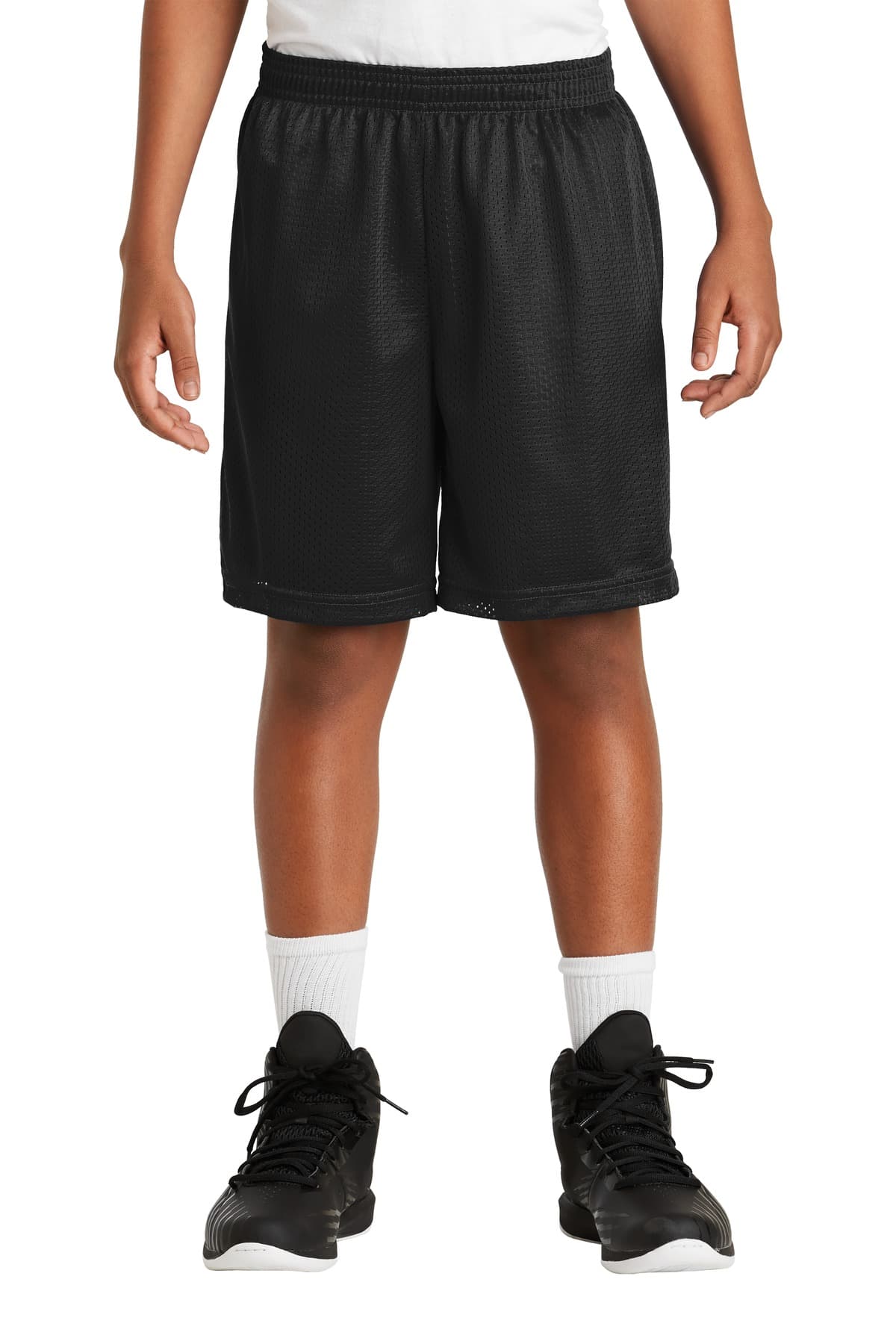 DISCONTINUED Sport-Tek Youth PosiCharge Classic Mesh Short. YST510